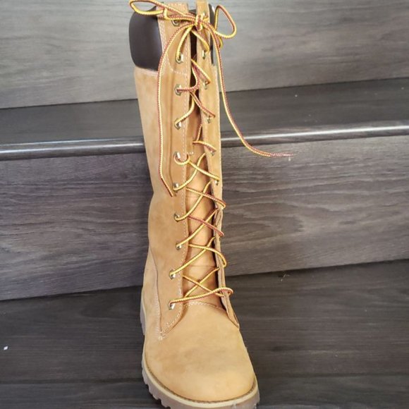 Timberland Girl's Tall Lace Up Boots - Picture 8 of 12